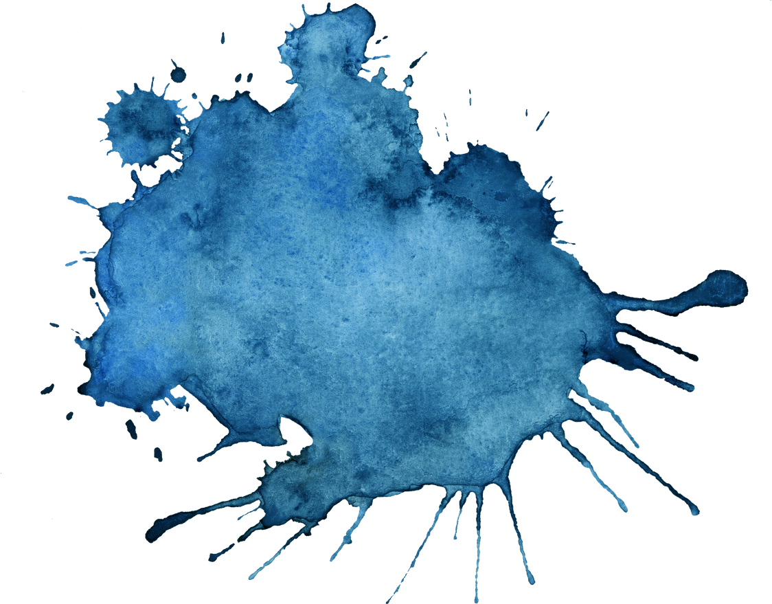 Watercolor blue spot 